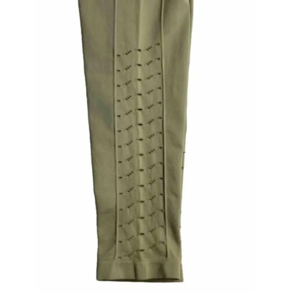 Cotton: On Body Women's Athletic Compression Leggings‎ Olive Green Size XS